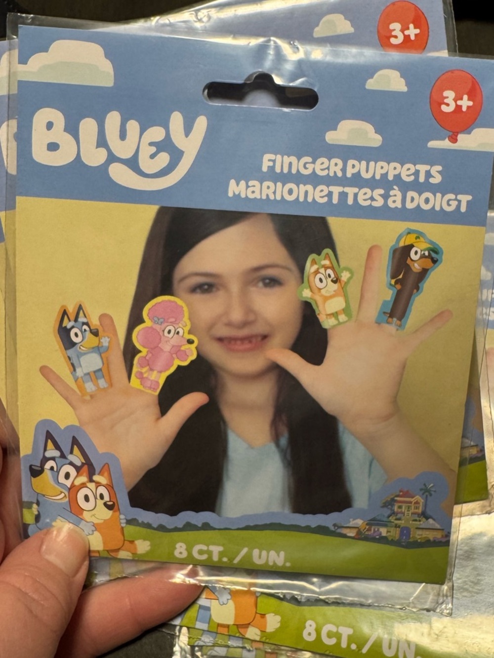 Bluey finger puppet party favors